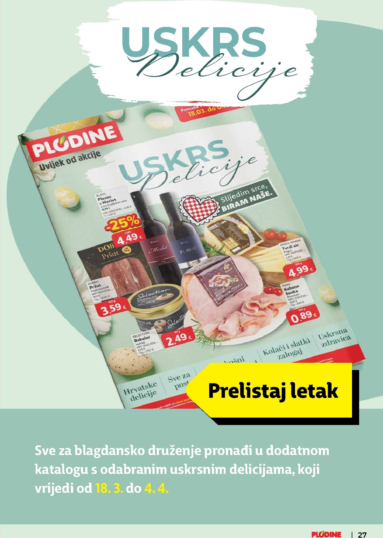 plodine - Prelistajte katalog Plodine, vrijedi od 01.04.2026 do 07.04.2026 - page: 27