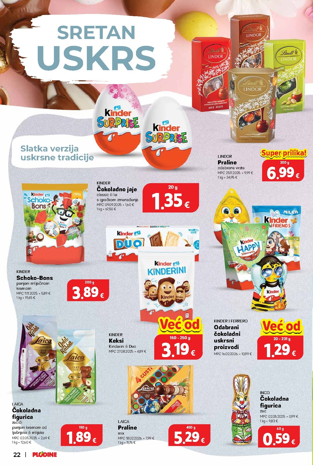 plodine - Prelistajte katalog Plodine, vrijedi od 01.04.2026 do 07.04.2026 - page: 22