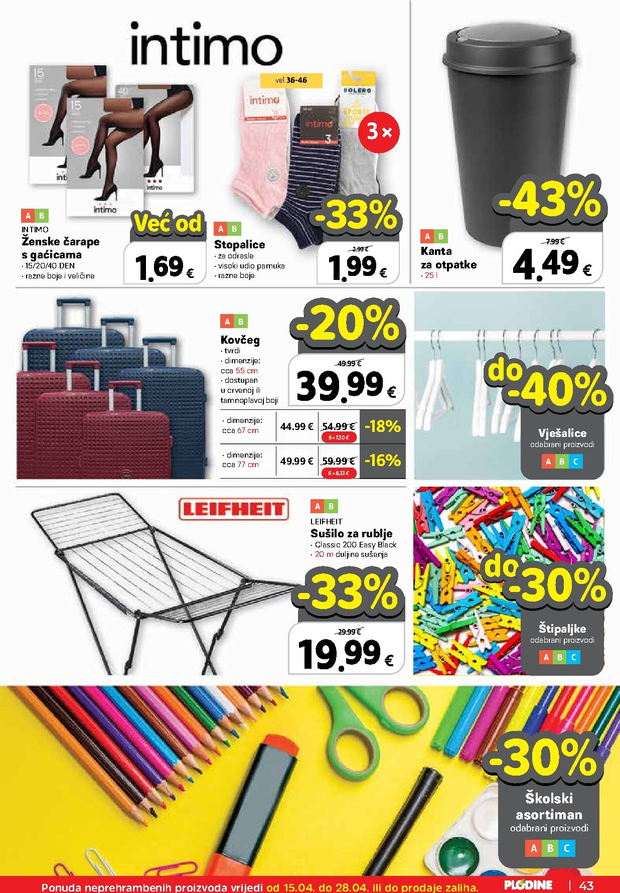 plodine - Plodine letak za sljedeći tjedan od srijede 15.04.2026 do utorka 21.04.2026 - page: 43