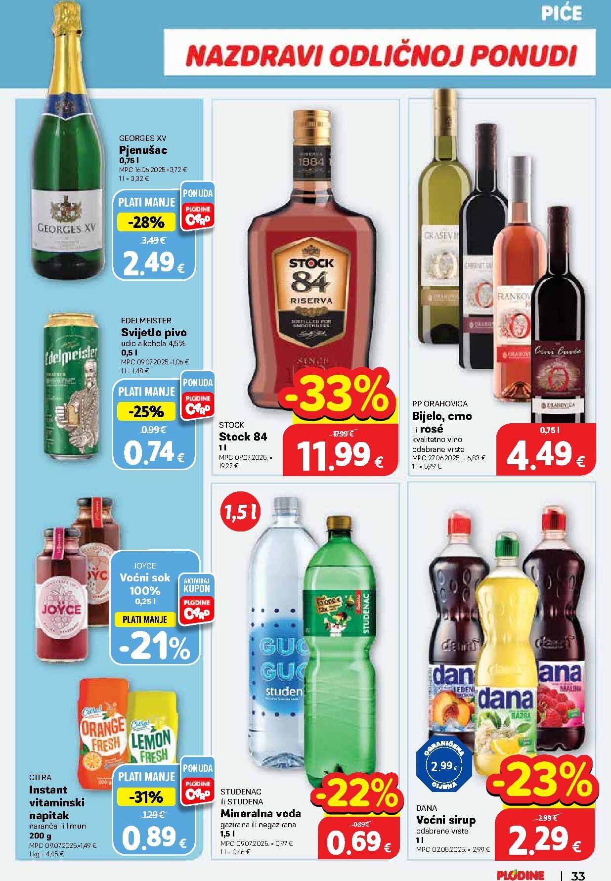 plodine - Plodine letak za sljedeći tjedan od srijede 15.04.2026 do utorka 21.04.2026 - page: 33