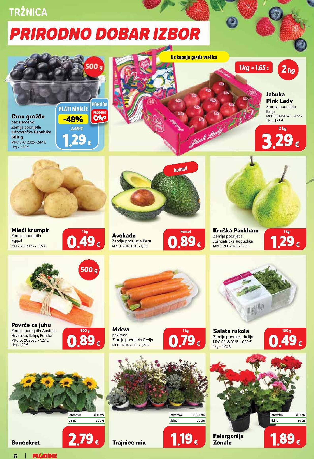 plodine - Plodine letak za sljedeći tjedan od srijede 15.04.2026 do utorka 21.04.2026 - page: 6