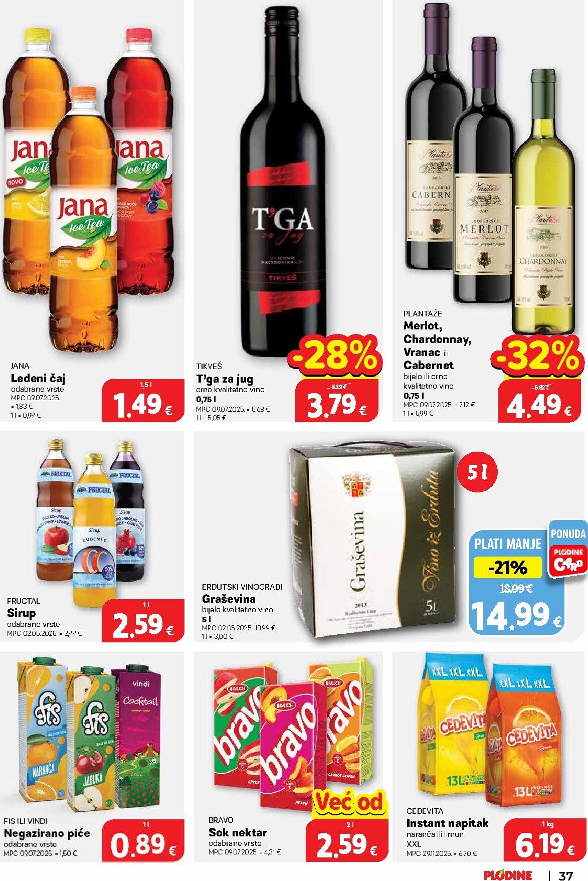 plodine - Plodine letak za sljedeći tjedan od srijede 22.04.2026 do utorka 28.04.2026 - page: 37