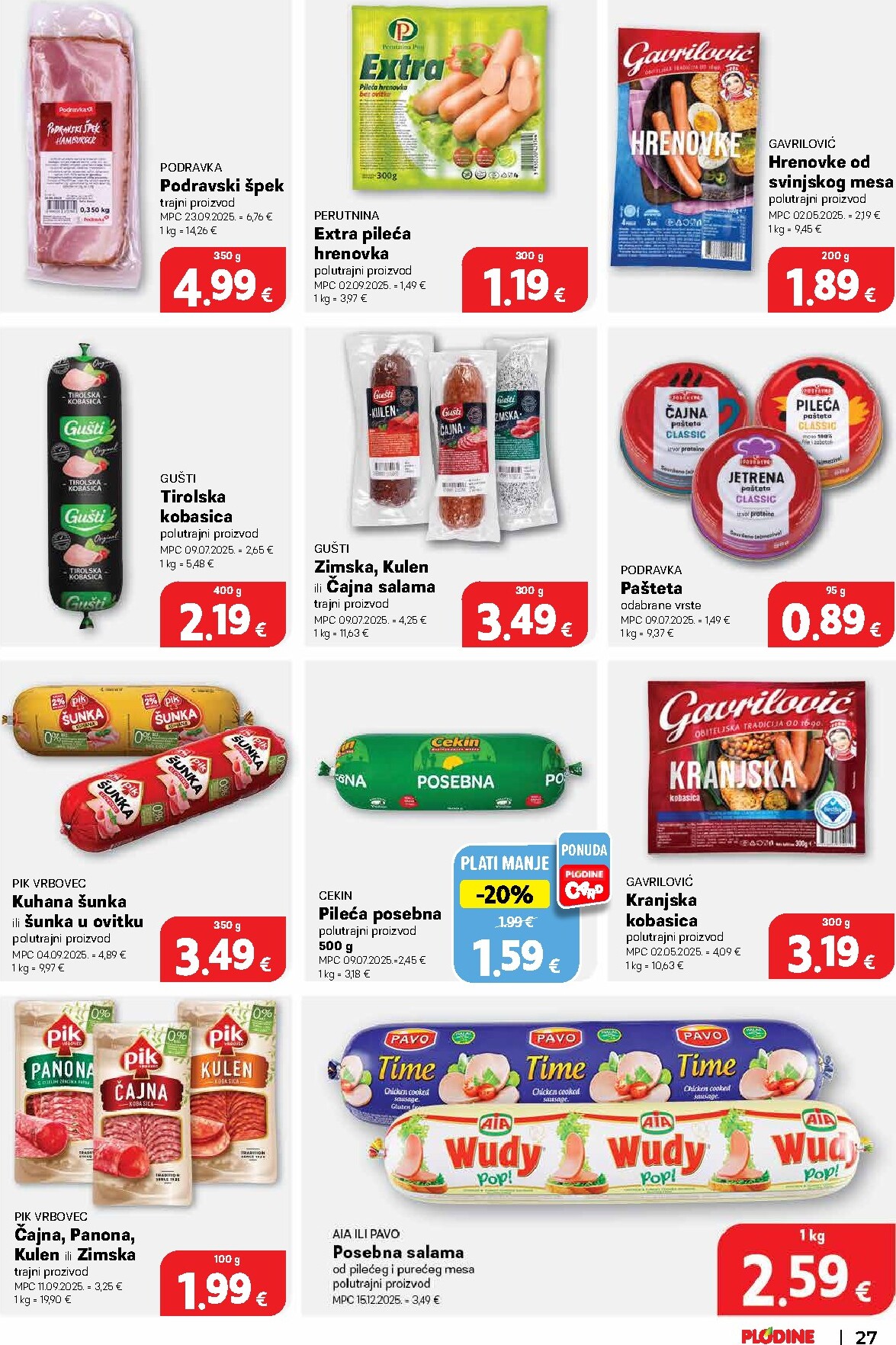 plodine - Plodine letak za sljedeći tjedan od srijede 22.04.2026 do utorka 28.04.2026 - page: 27