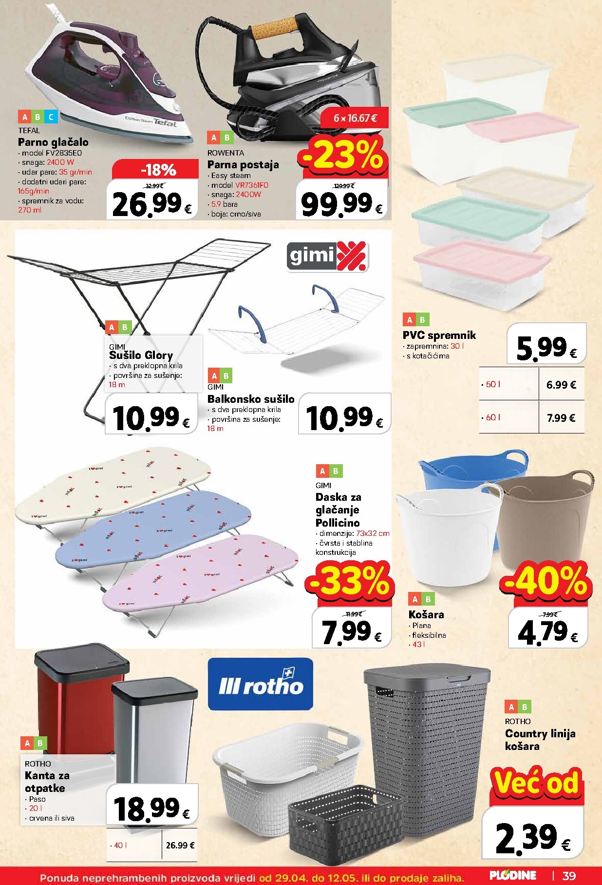 plodine - Plodine letak za sljedeći tjedan od srijede 29.04.2026 do utorka 05.05.2026 - page: 39