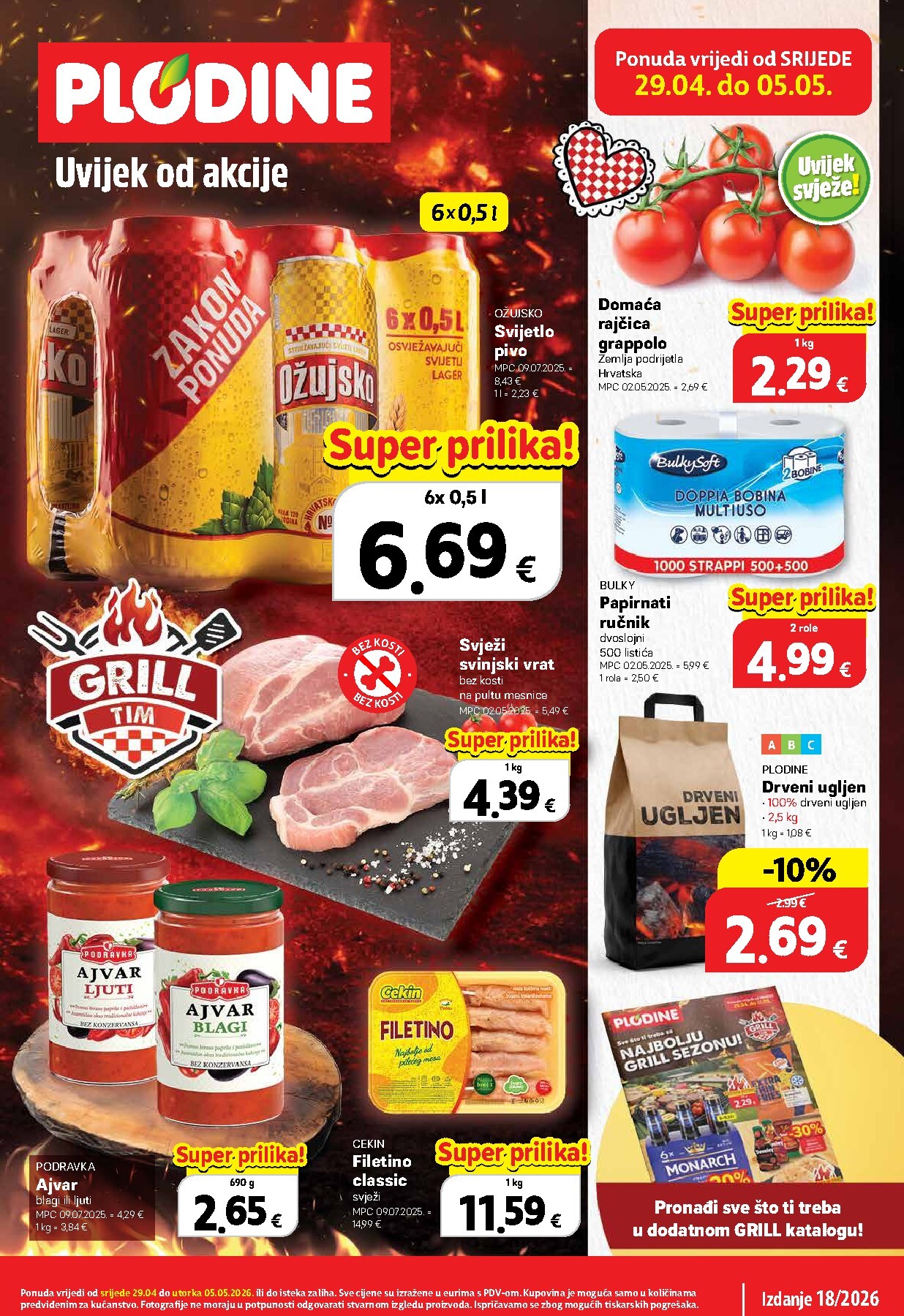 plodine - Plodine letak za sljedeći tjedan od srijede 29.04.2026 do utorka 05.05.2026