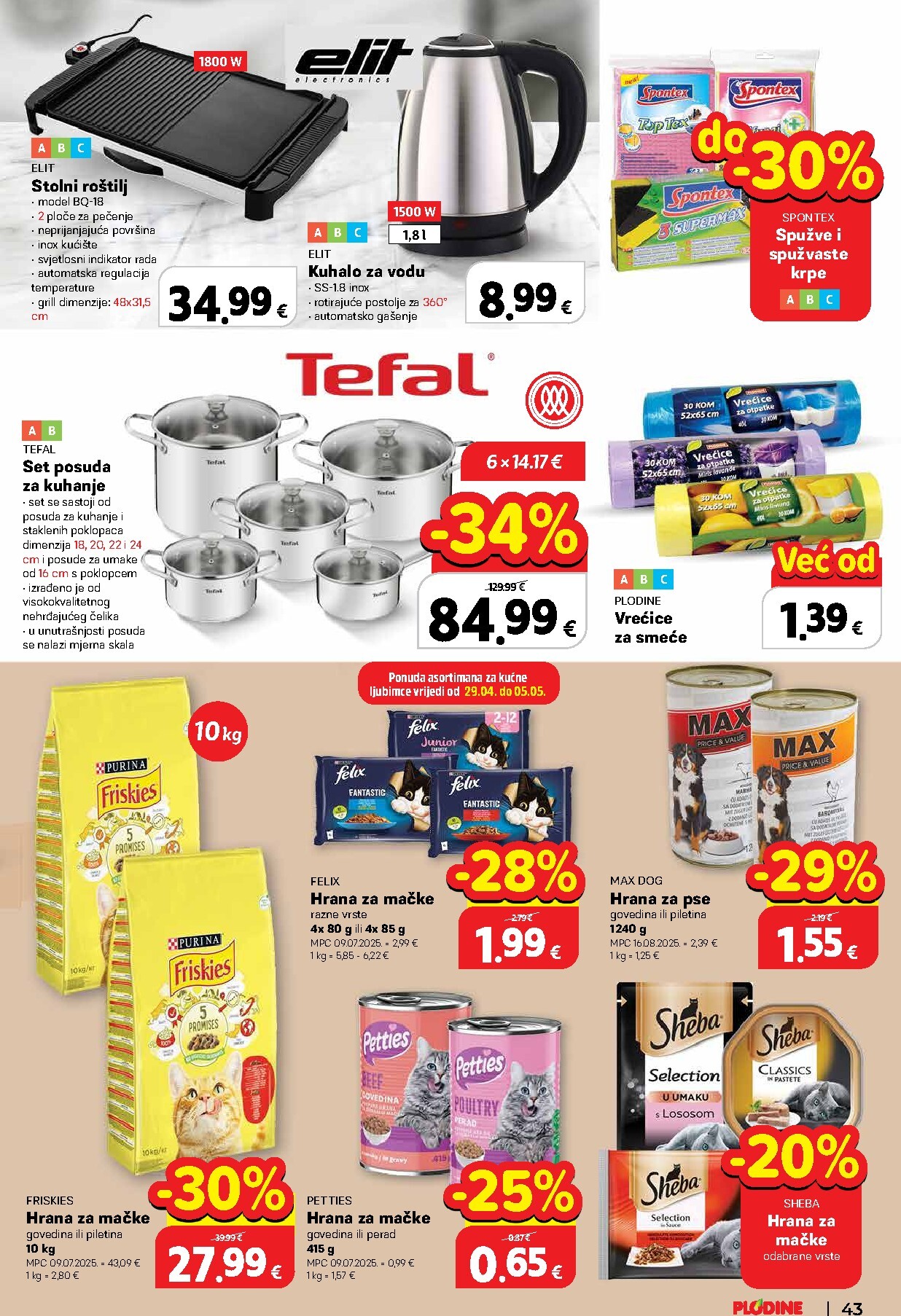 plodine - Plodine letak za sljedeći tjedan od srijede 29.04.2026 do utorka 05.05.2026 - page: 43