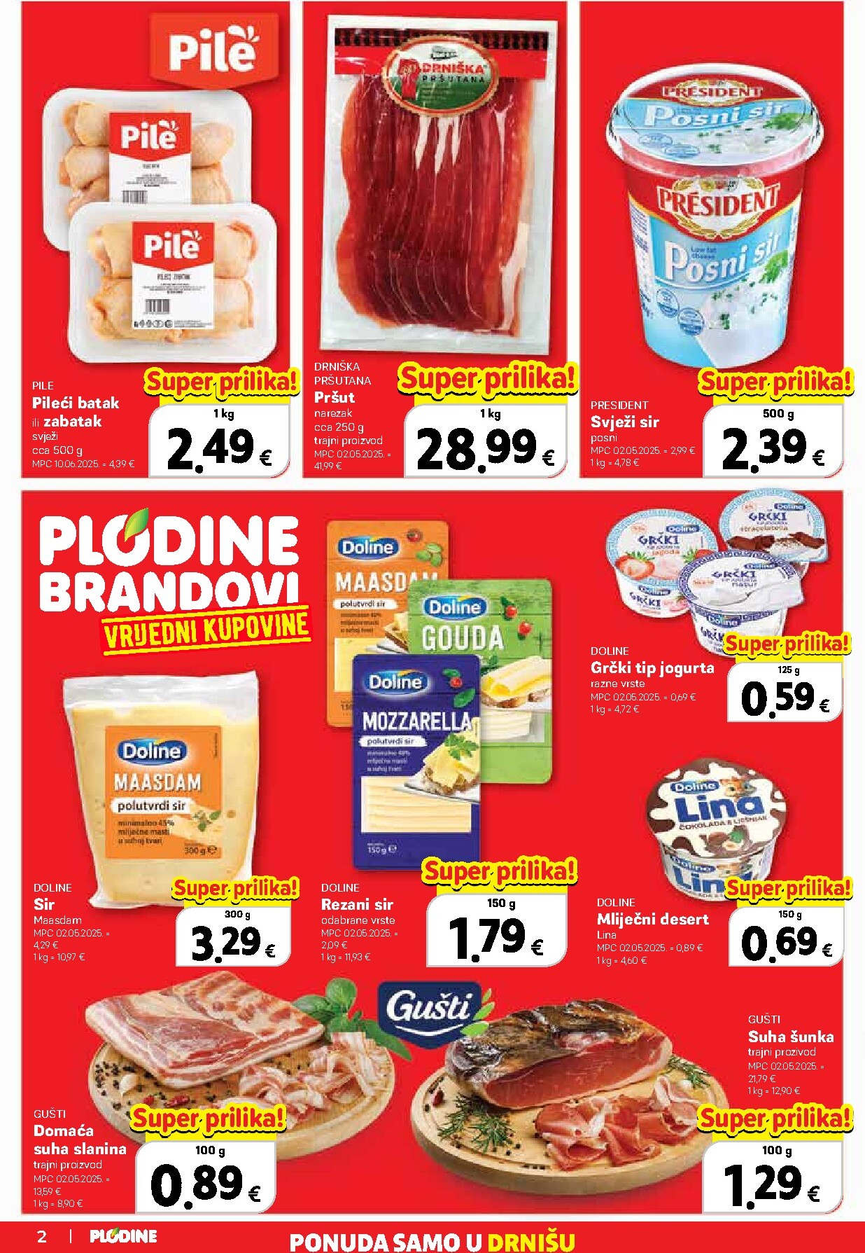 plodine - Plodine - Drniš letak za sljedeći tjedan od srijede 29.04.2026 do utorka 05.05.2026 - page: 2