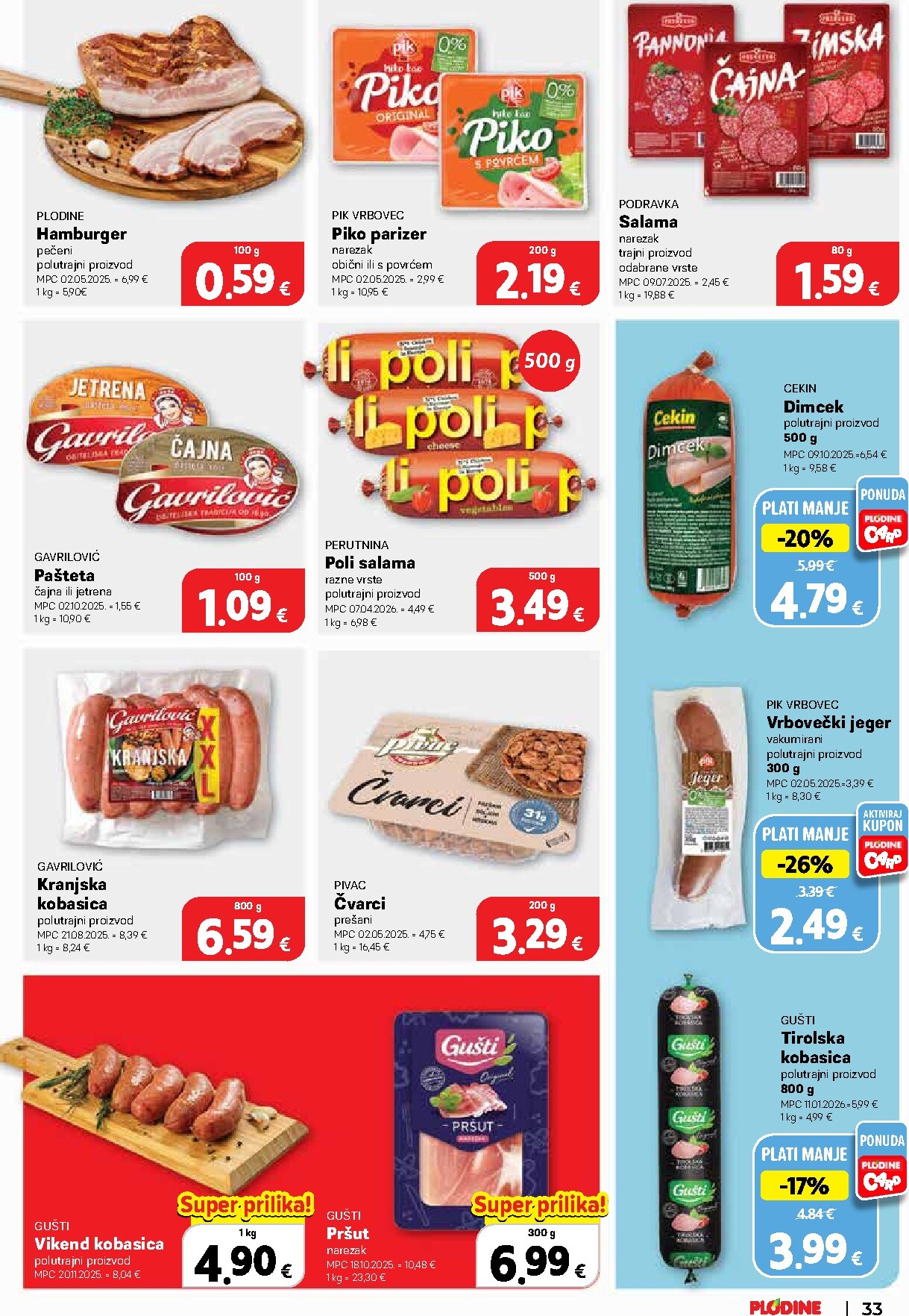 plodine - Plodine - Drniš letak za sljedeći tjedan od srijede 29.04.2026 do utorka 05.05.2026 - page: 33