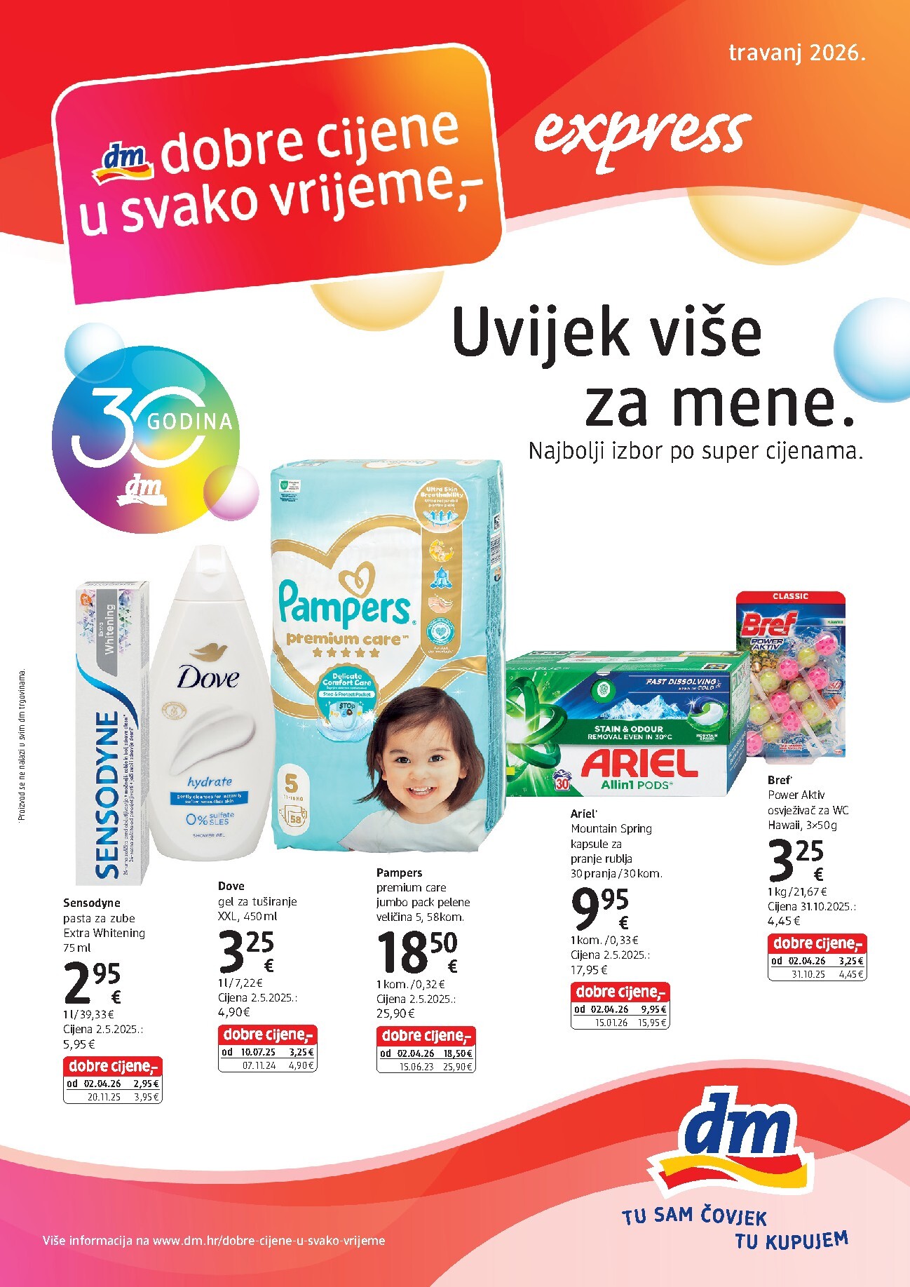 dm - Budući dm - Express letak vrijedi od četvrtka 16.04.2026 do četvrtka 30.04.2026