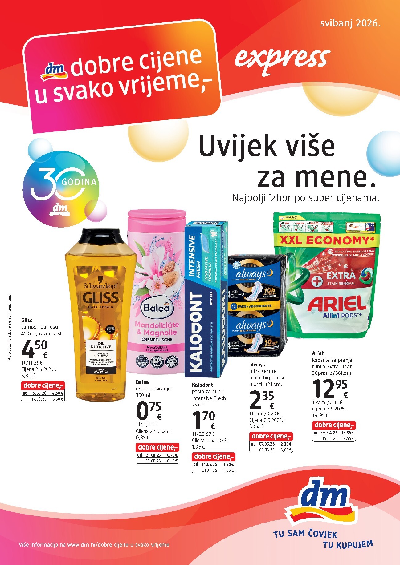 dm - Aktualni katalog dm - Express od subote, 16.05.2026 do nedjelje, 31.05.2026