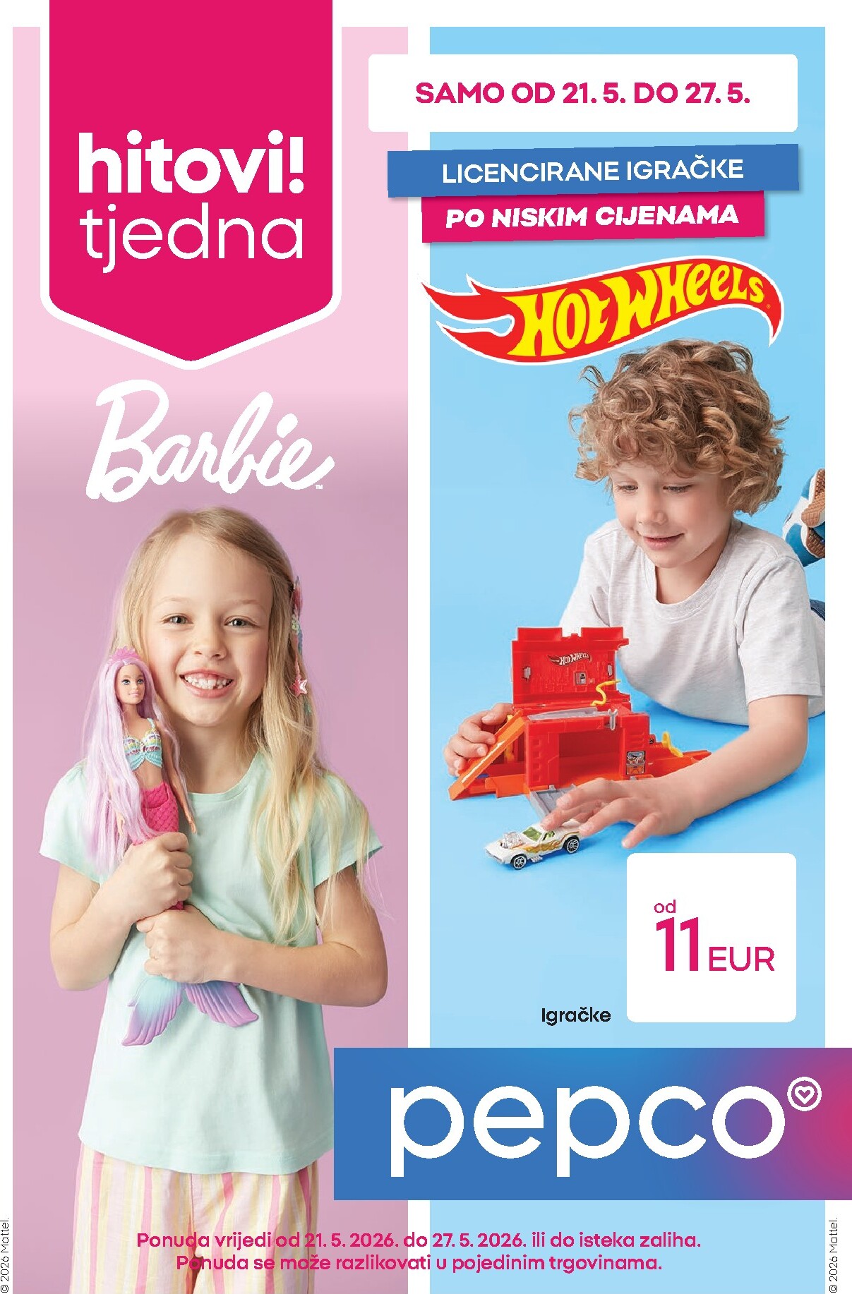 pepco - Aktualni katalog Pepco - Igračke poznatih brendova od četvrtka, 21.05.2026 do srijede, 27.05.2026 - page: 1