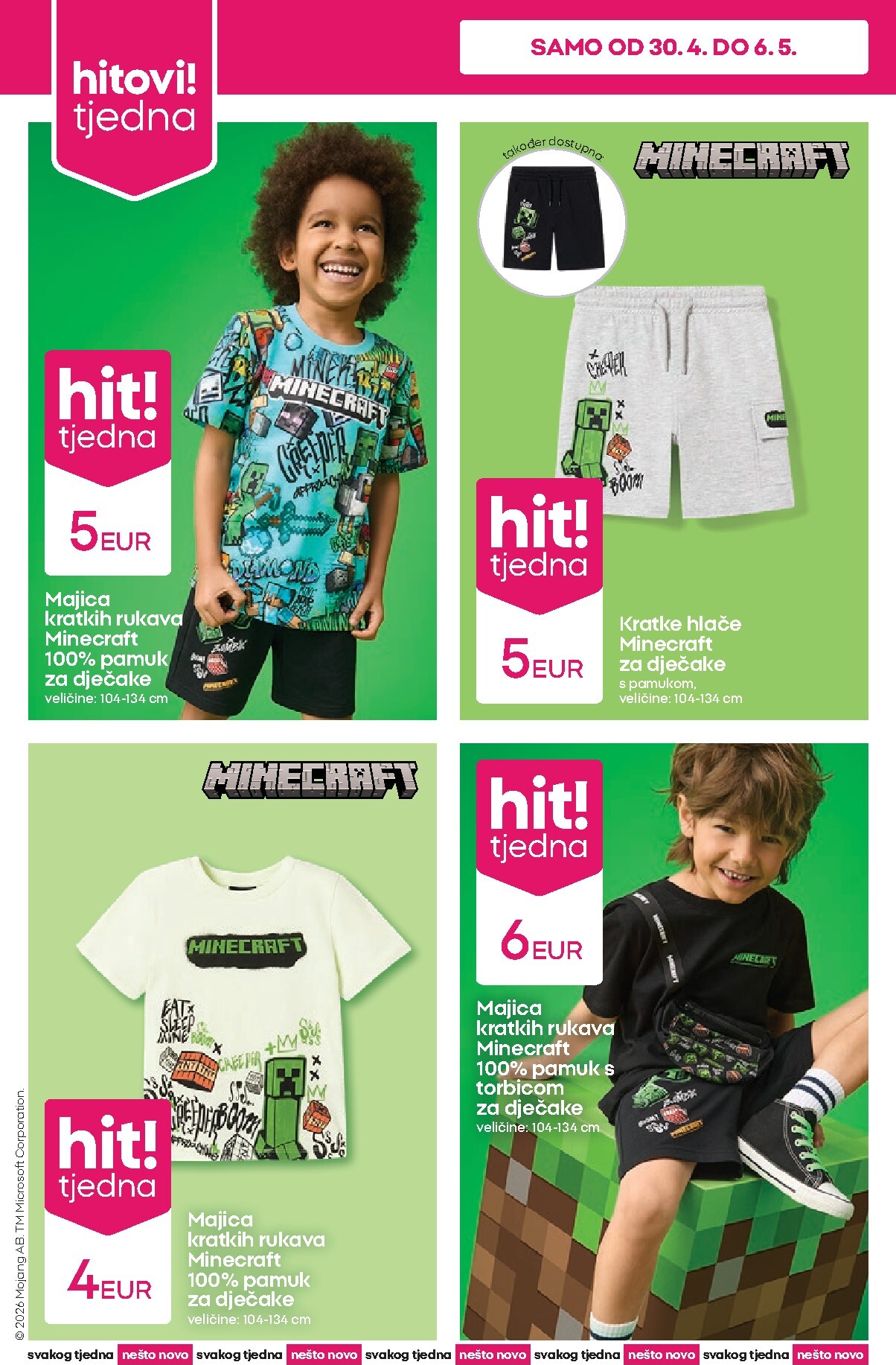 pepco - Aktualni Pepco - Odjeća Minecraft katalog vrijedi od četvrtka 30.04.2026 do srijede 06.05.2026 - page: 2