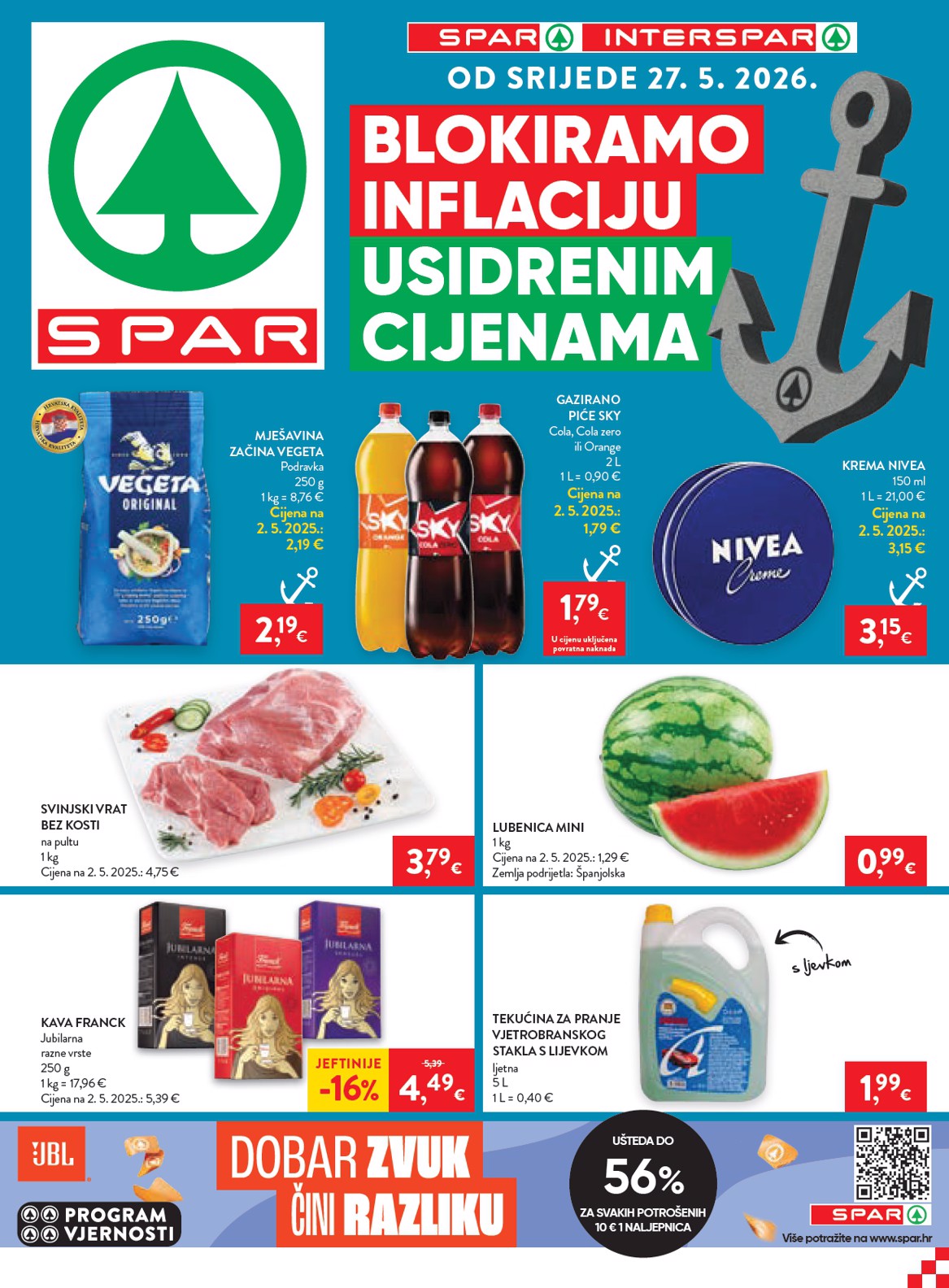 spar - Novi SPAR katalog od srijede, 27.05.2026 do utorka, 02.06.2026 - page: 1