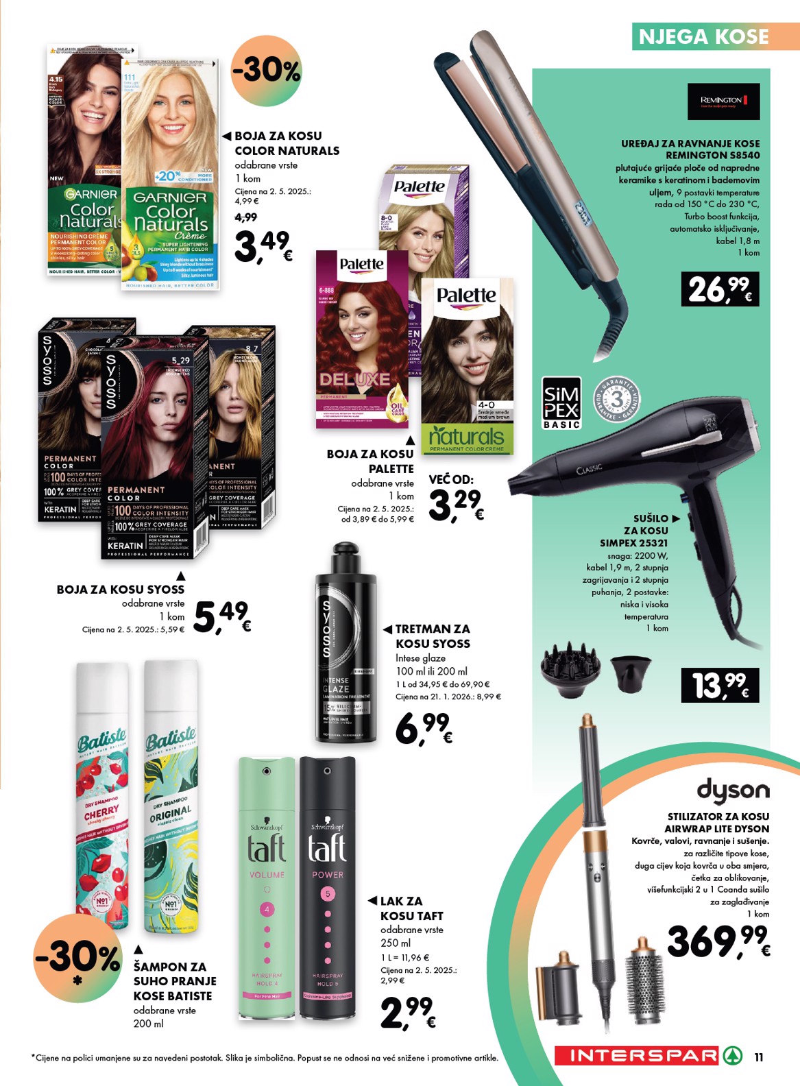 spar - Aktualni katalog INTERSPAR - Njega od četvrtka, 04.06.2026 do srijede, 17.06.2026 - page: 11