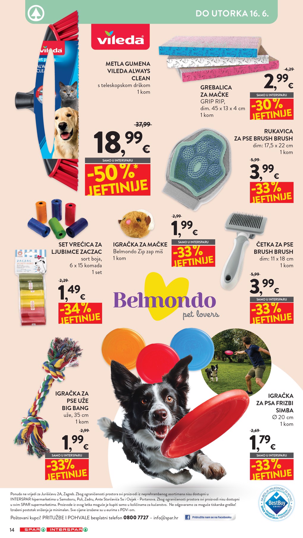 spar - Aktualni katalog SPAR - Ljubimci od srijede, 03.06.2026 do utorka, 16.06.2026 - page: 14