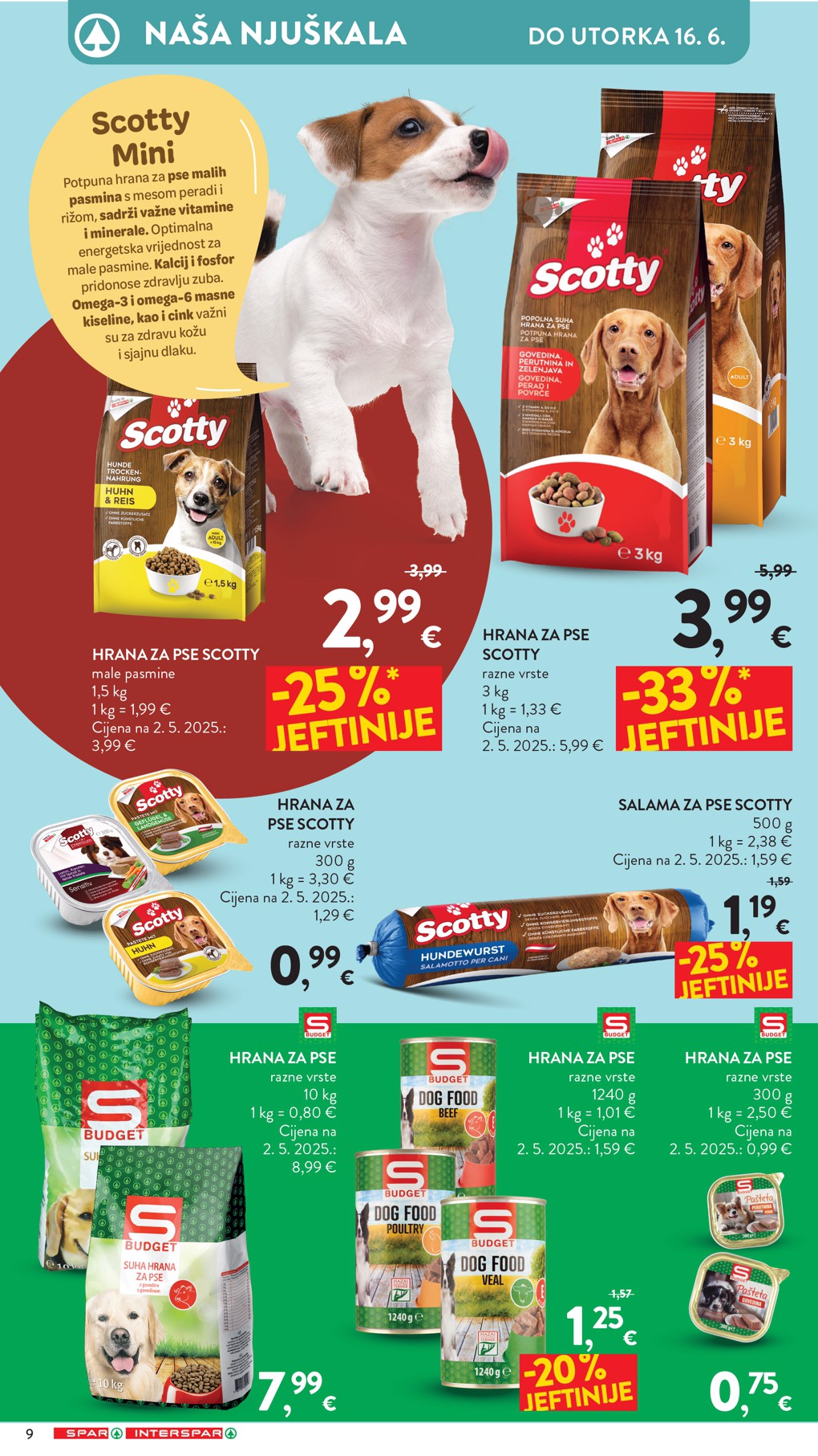 spar - Aktualni katalog SPAR - Ljubimci od srijede, 03.06.2026 do utorka, 16.06.2026 - page: 9