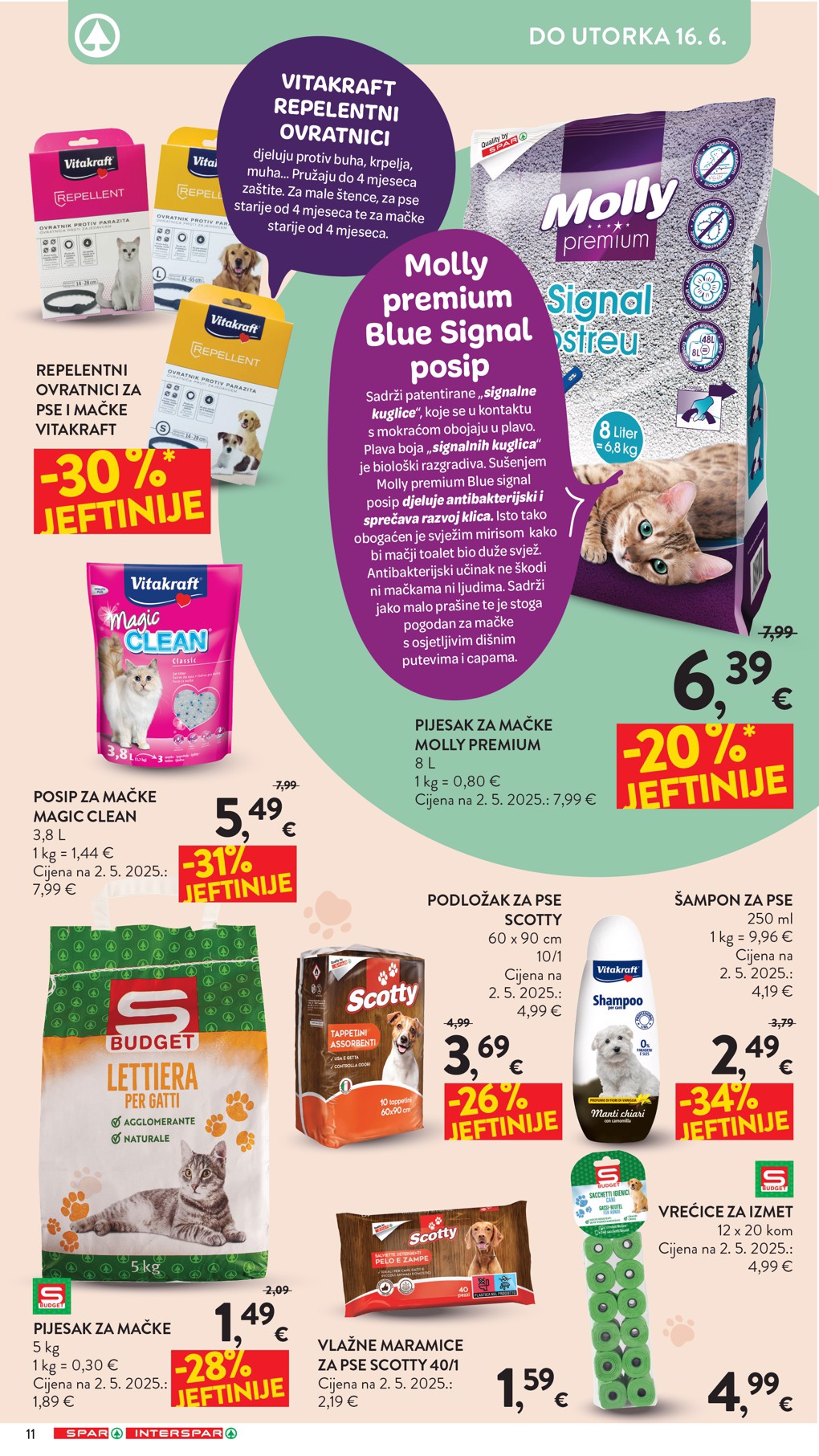 spar - Aktualni katalog SPAR - Ljubimci od srijede, 03.06.2026 do utorka, 16.06.2026 - page: 11