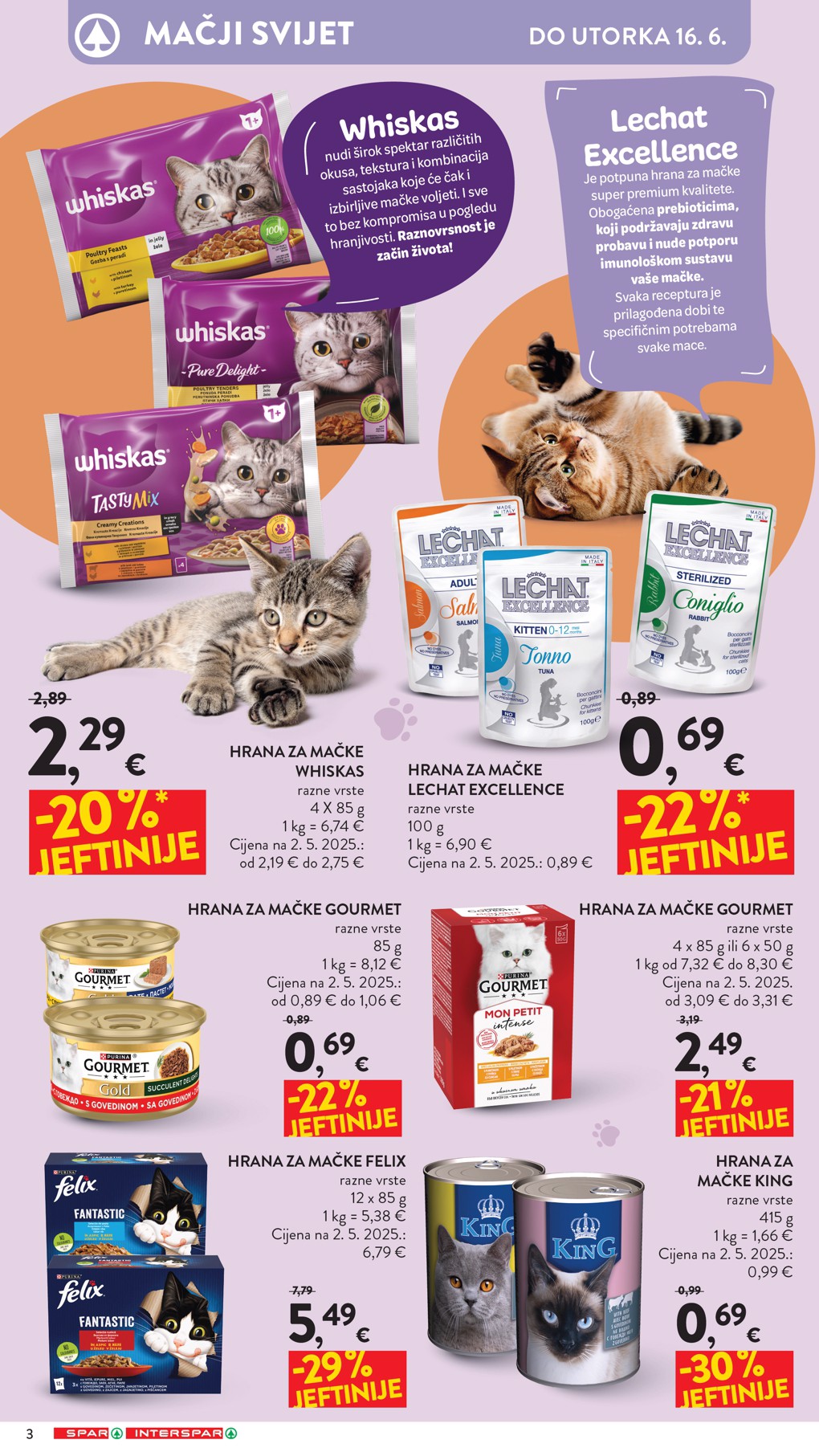 spar - Aktualni katalog SPAR - Ljubimci od srijede, 03.06.2026 do utorka, 16.06.2026 - page: 3
