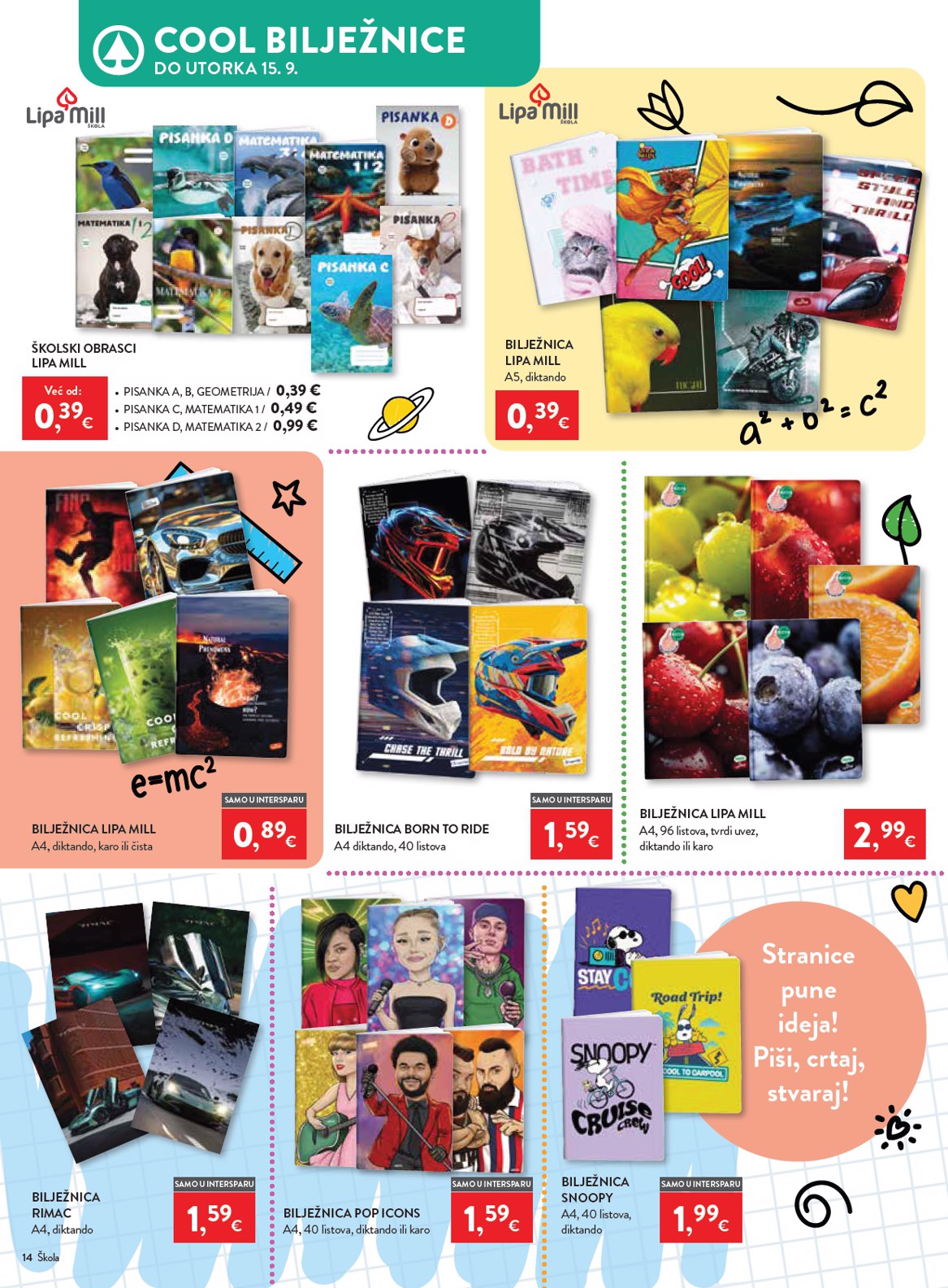 spar - Aktualni katalog INTERSPAR - Škola od srijede, 29.07.2026 do utorka, 15.09.2026 - page: 14