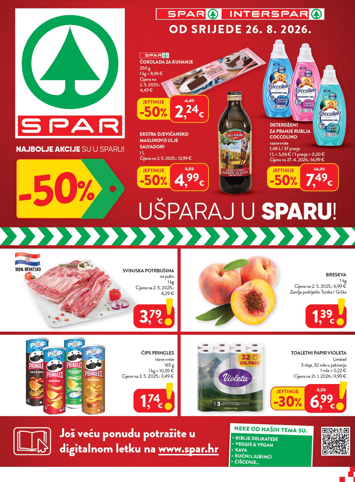 spar - Novi SPAR katalog od srijede, 26.08.2026 do utorka, 01.09.2026