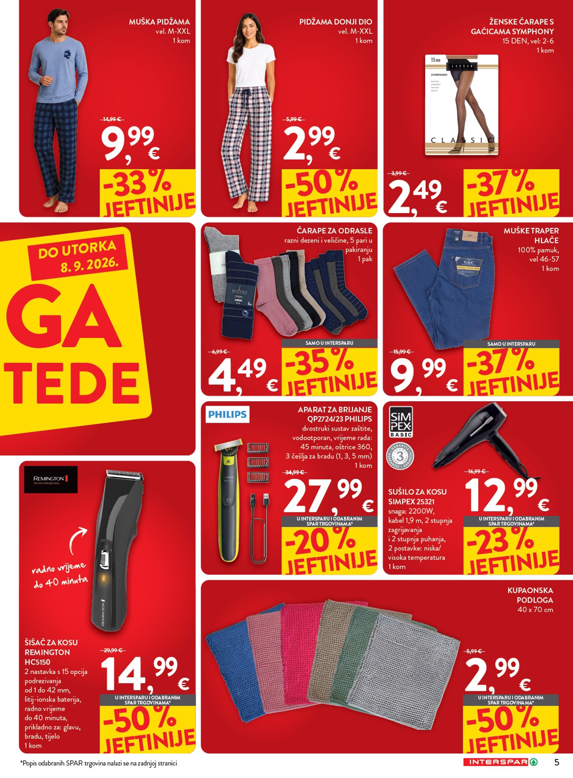 spar - Novi INTERSPAR katalog od srijede, 26.08.2026 do utorka, 08.09.2026 - page: 5
