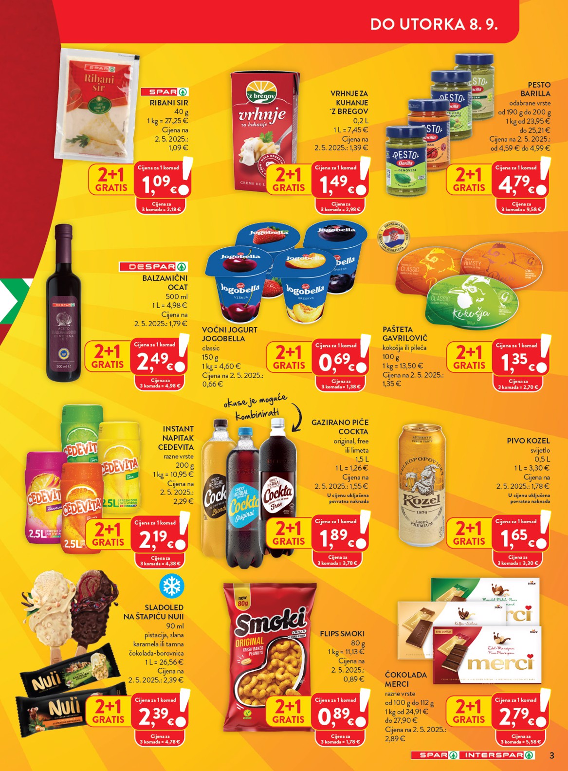 spar - Novi SPAR katalog od srijede, 02.09.2026 do utorka, 08.09.2026 - page: 3