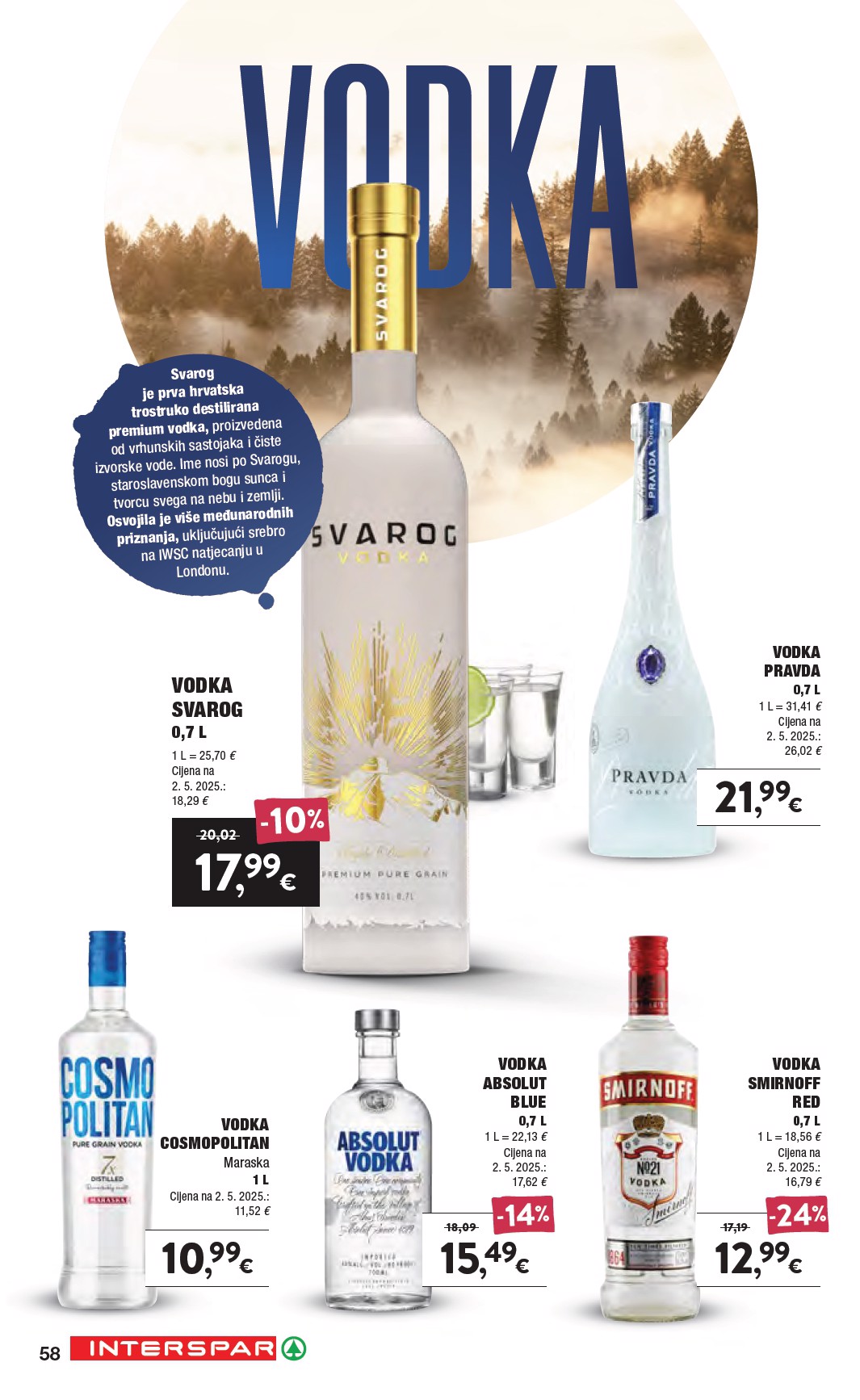 spar - Aktualni katalog SPAR - Katalog Vino od srijede, 16.09.2026 do utorka, 06.10.2026 - page: 58