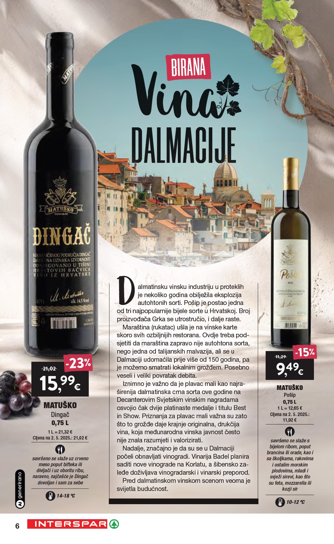 spar - Aktualni katalog SPAR - Katalog Vino od srijede, 16.09.2026 do utorka, 06.10.2026 - page: 6