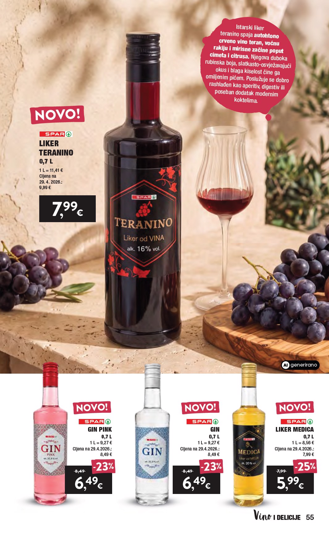 spar - Aktualni katalog SPAR - Katalog Vino od srijede, 16.09.2026 do utorka, 06.10.2026 - page: 55