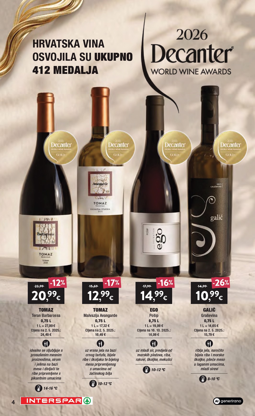 spar - Aktualni katalog SPAR - Katalog Vino od srijede, 16.09.2026 do utorka, 06.10.2026 - page: 4