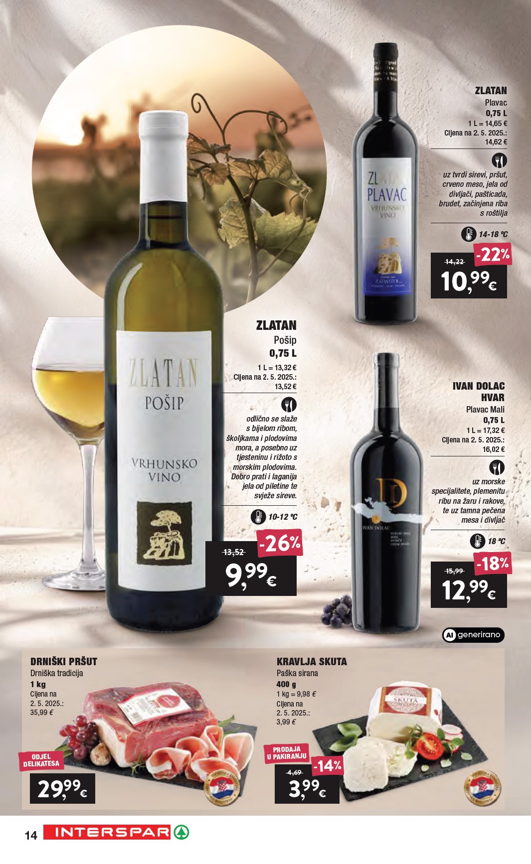 spar - Aktualni katalog SPAR - Katalog Vino od srijede, 16.09.2026 do utorka, 06.10.2026 - page: 14