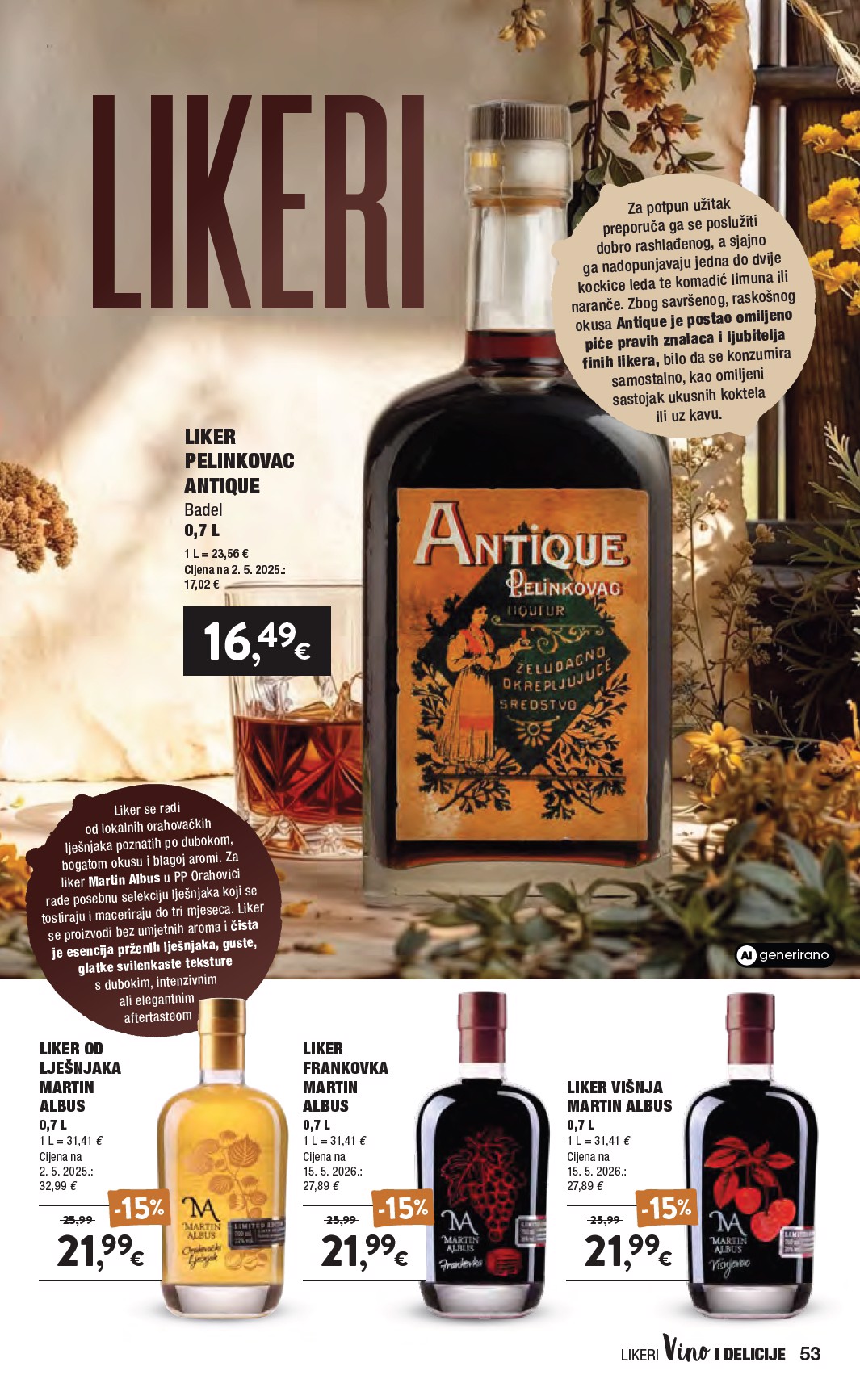 spar - Aktualni katalog SPAR - Katalog Vino od srijede, 16.09.2026 do utorka, 06.10.2026 - page: 53
