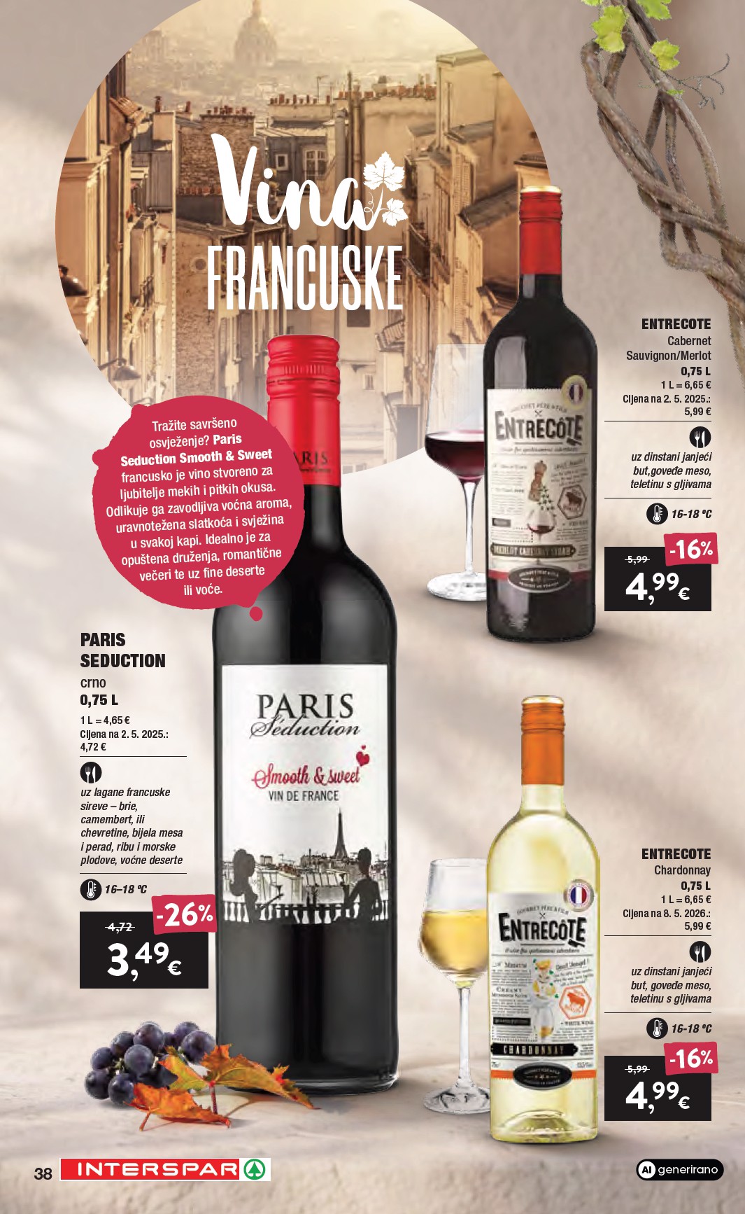 spar - Aktualni katalog SPAR - Katalog Vino od srijede, 16.09.2026 do utorka, 06.10.2026 - page: 38