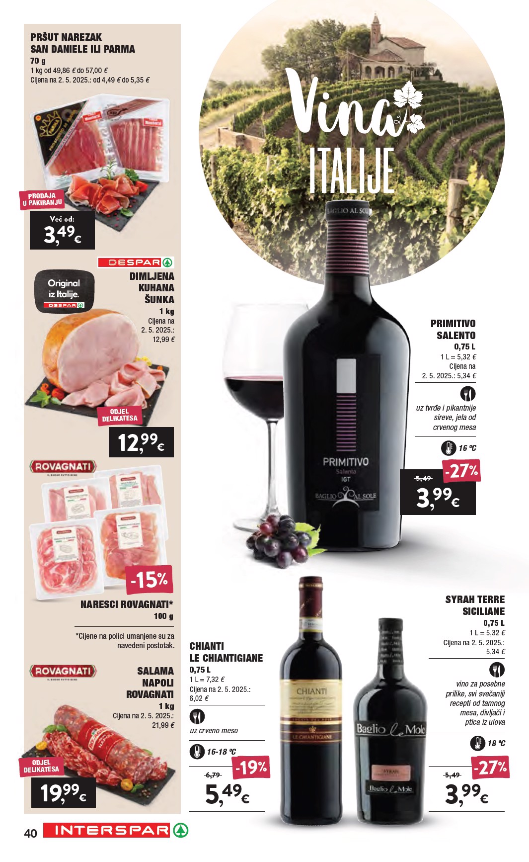 spar - Aktualni katalog SPAR - Katalog Vino od srijede, 16.09.2026 do utorka, 06.10.2026 - page: 40