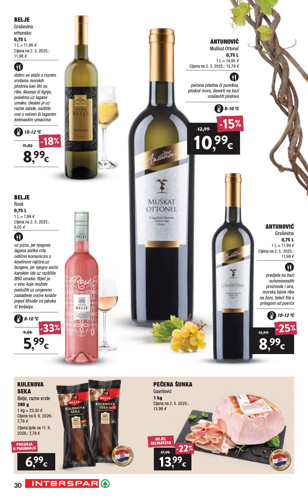 spar - Aktualni katalog SPAR - Katalog Vino od srijede, 16.09.2026 do utorka, 06.10.2026 - page: 30