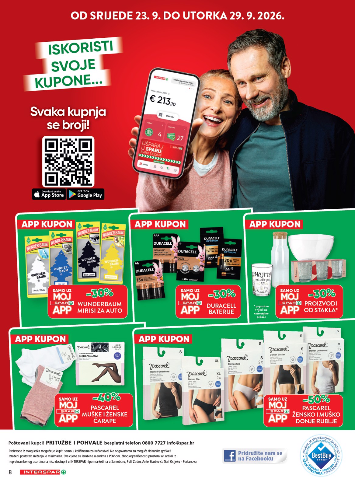 spar - Novi Interspar - Mega uštede katalog od srijede, 23.09.2026 do utorka, 06.10.2026 - page: 8