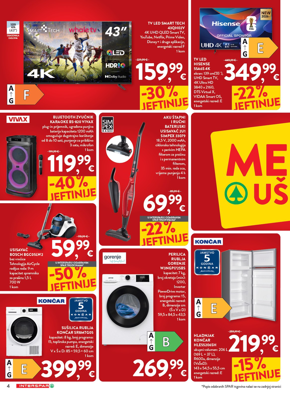 spar - Novi Interspar - Mega uštede katalog od srijede, 23.09.2026 do utorka, 06.10.2026 - page: 4