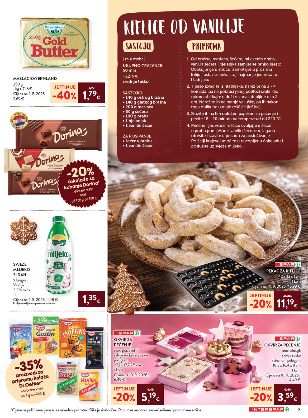 spar - Aktualni katalog INTERSPAR - Pečenje kolača od srijede, 07.10.2026 do utorka, 15.12.2026 - page: 3