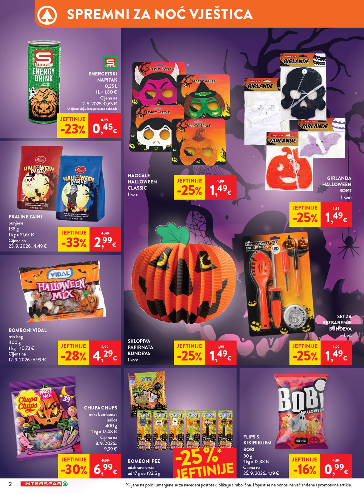 spar - Aktualni katalog Interspar - Spremni za noć vještica od srijede, 14.10.2026 do utorka, 27.10.2026 - page: 2