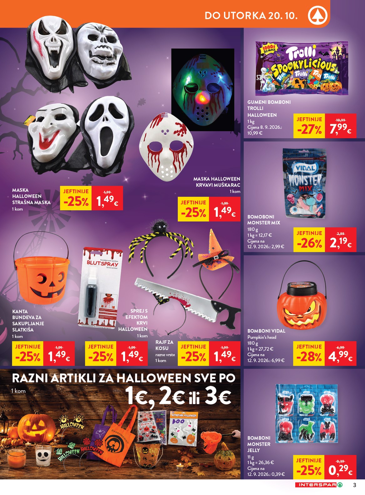spar - Aktualni katalog Interspar - Spremni za noć vještica od srijede, 14.10.2026 do utorka, 27.10.2026 - page: 3