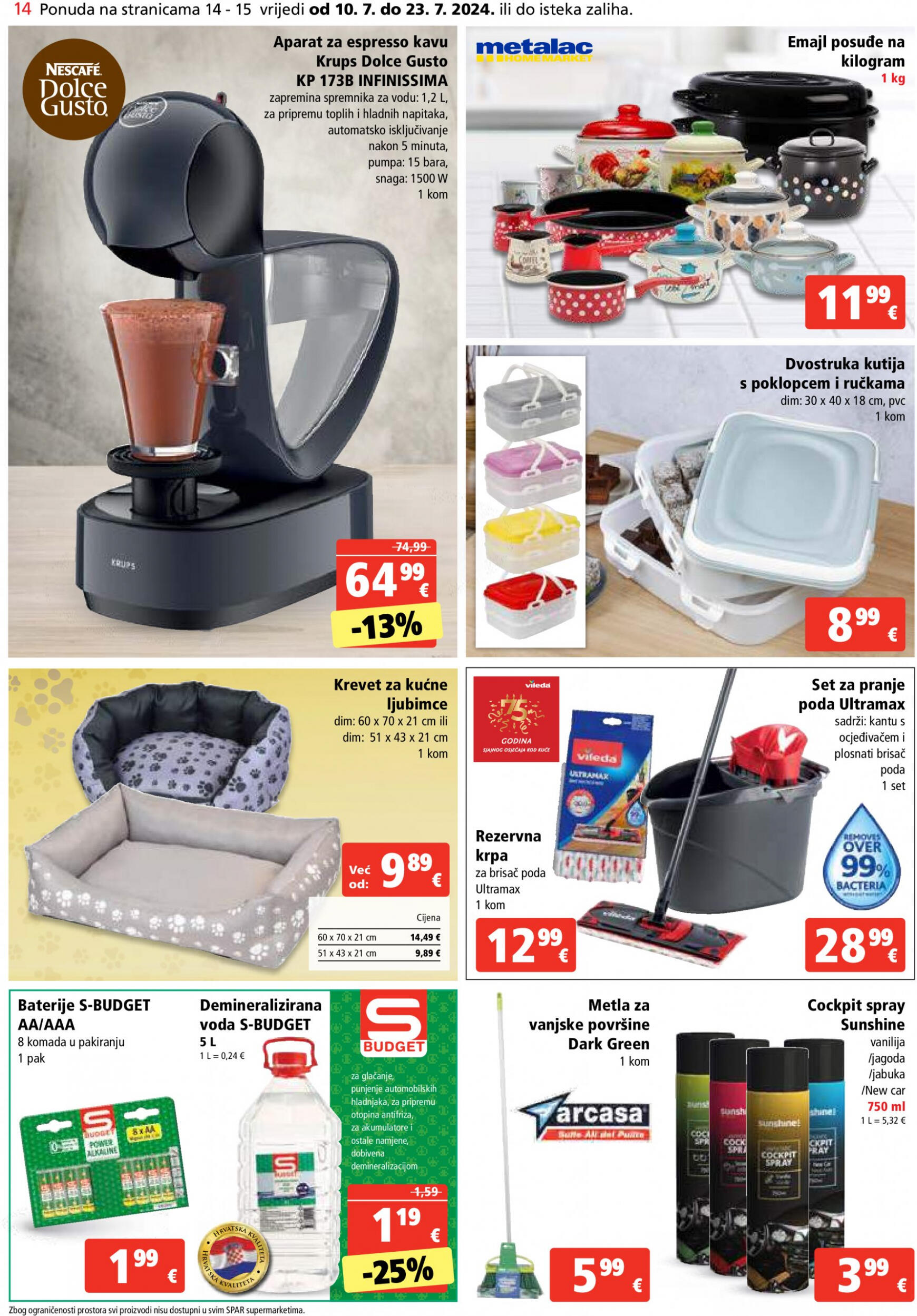 spar - Novi katalog SPAR 10.07. - 16.07. - page: 14