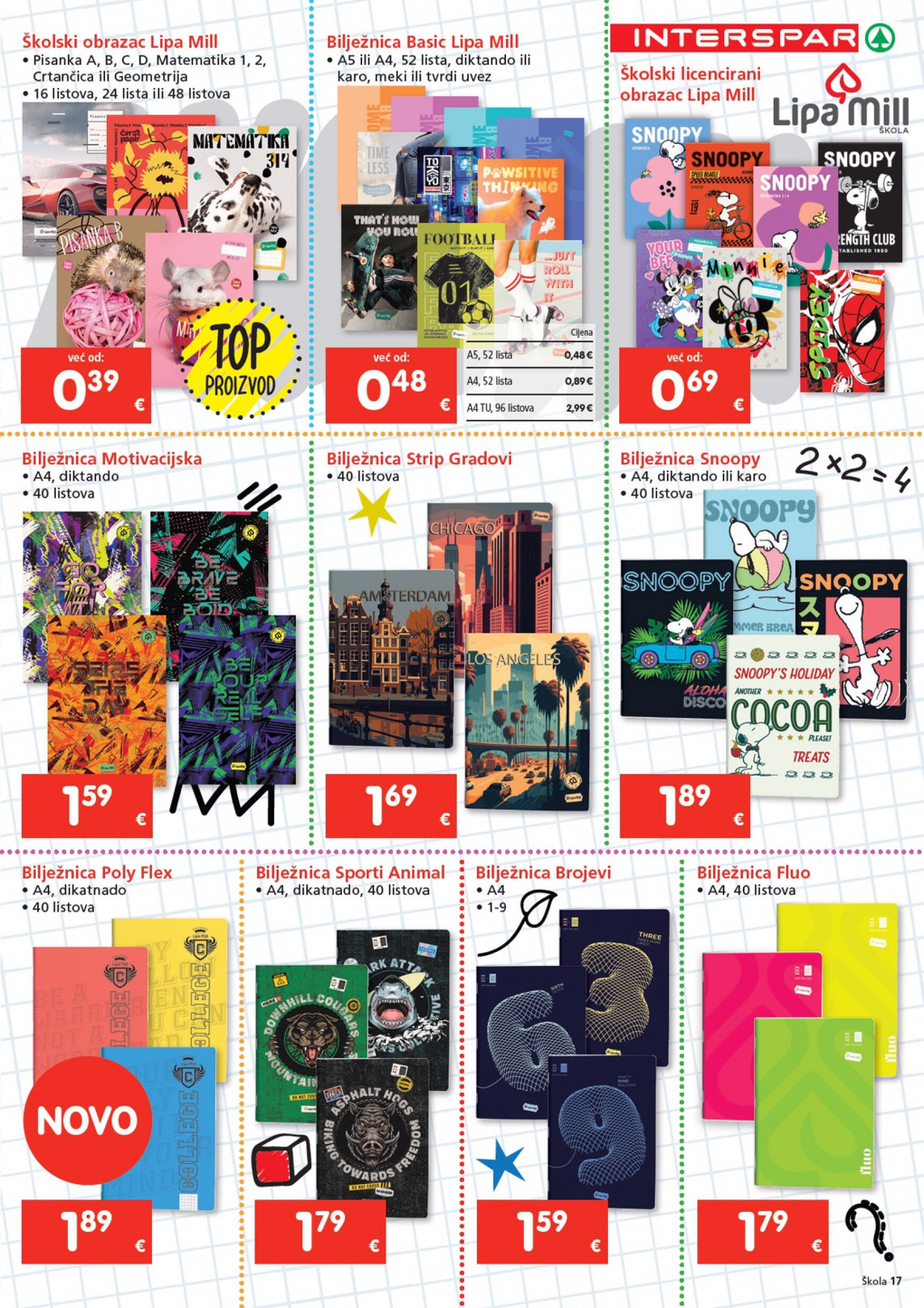 spar - Novi katalog INTERSPAR - Škola 24.07. - 17.09. - page: 17