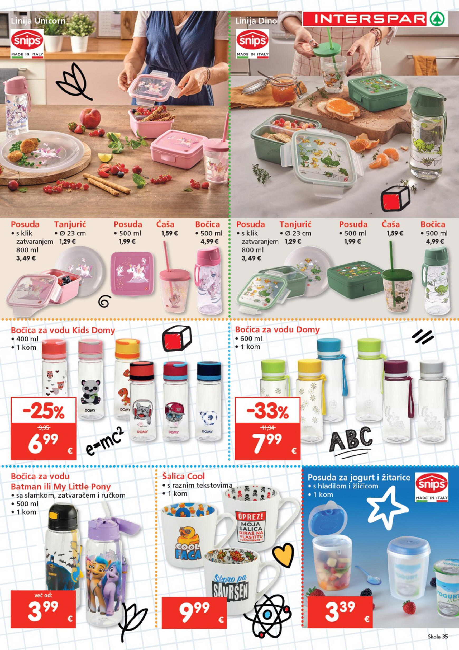 spar - Novi katalog INTERSPAR - Škola 24.07. - 17.09. - page: 35