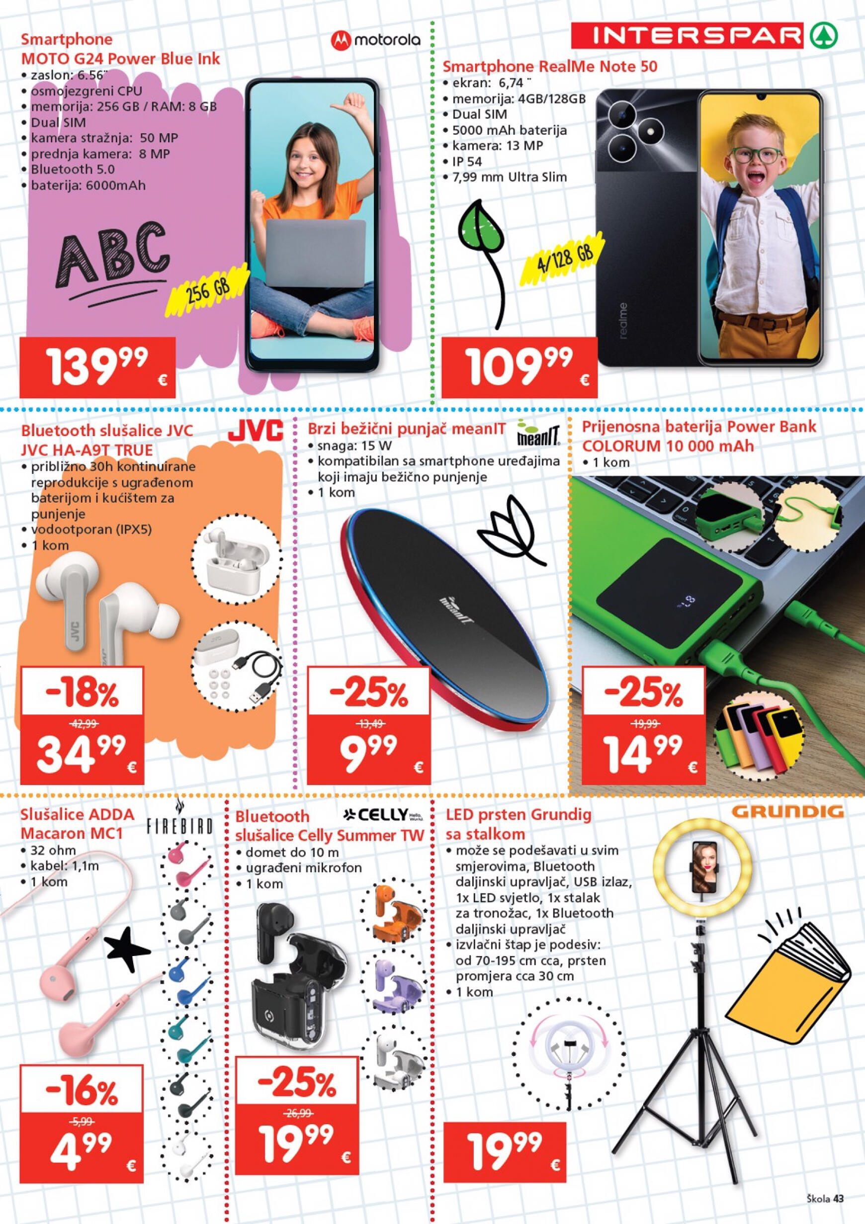 spar - Novi katalog INTERSPAR - Škola 24.07. - 17.09. - page: 43