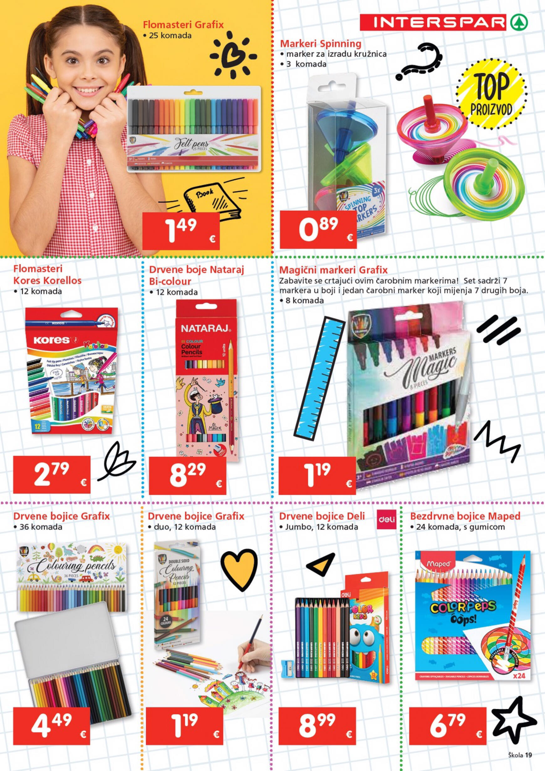 spar - Novi katalog INTERSPAR - Škola 24.07. - 17.09. - page: 19