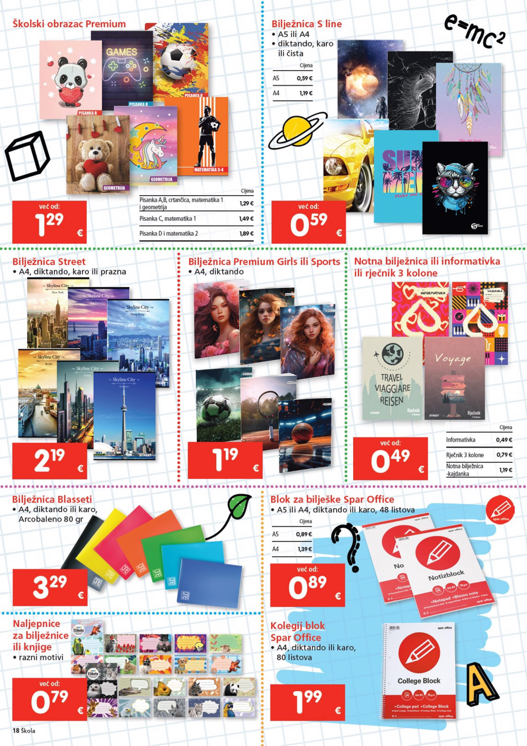 spar - Novi katalog INTERSPAR - Škola 24.07. - 17.09. - page: 18