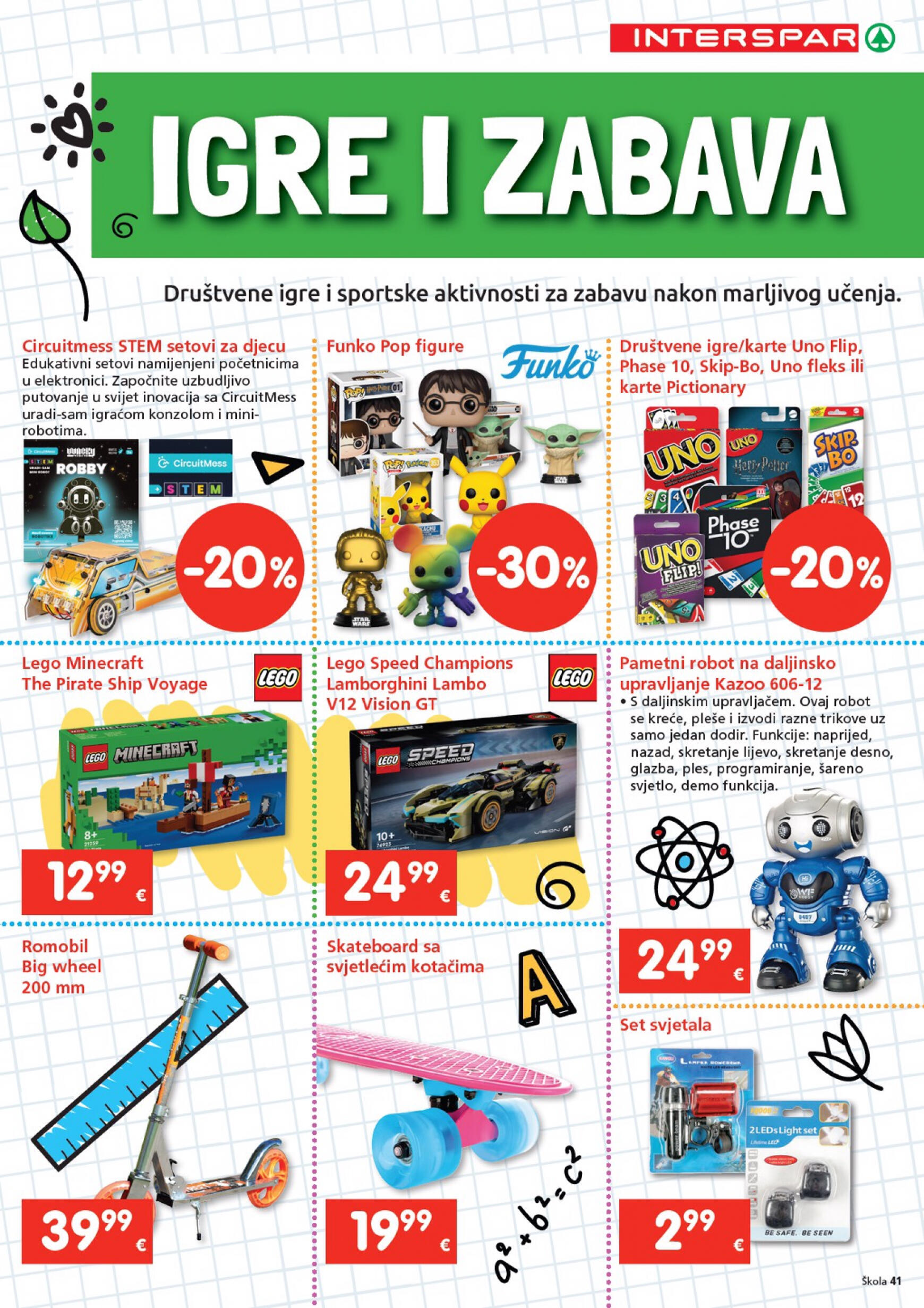 spar - Novi katalog INTERSPAR - Škola 24.07. - 17.09. - page: 41