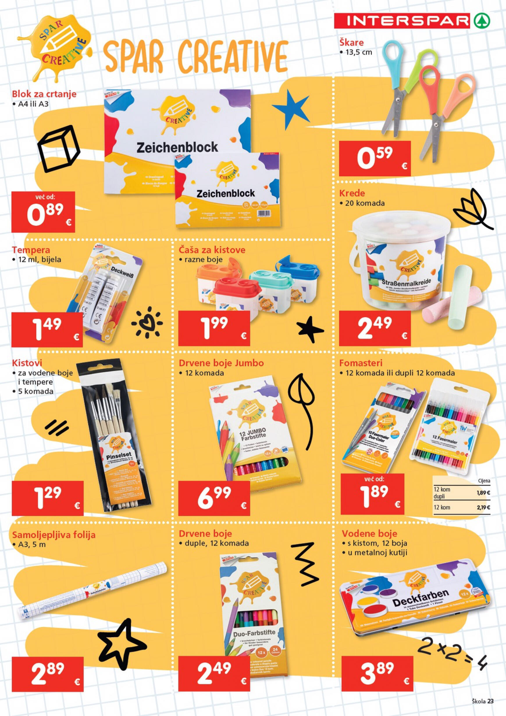 spar - Novi katalog INTERSPAR - Škola 24.07. - 17.09. - page: 23