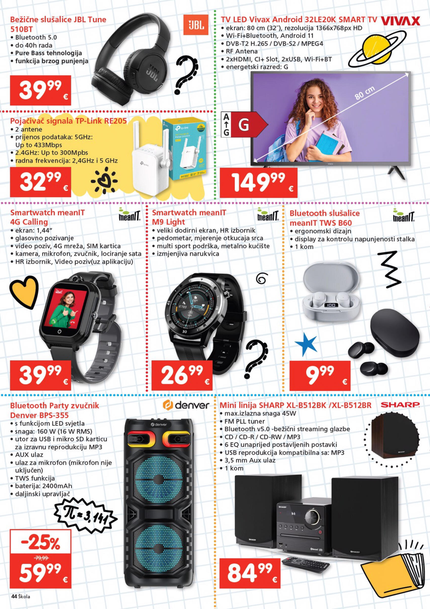 spar - Novi katalog INTERSPAR - Škola 24.07. - 17.09. - page: 44