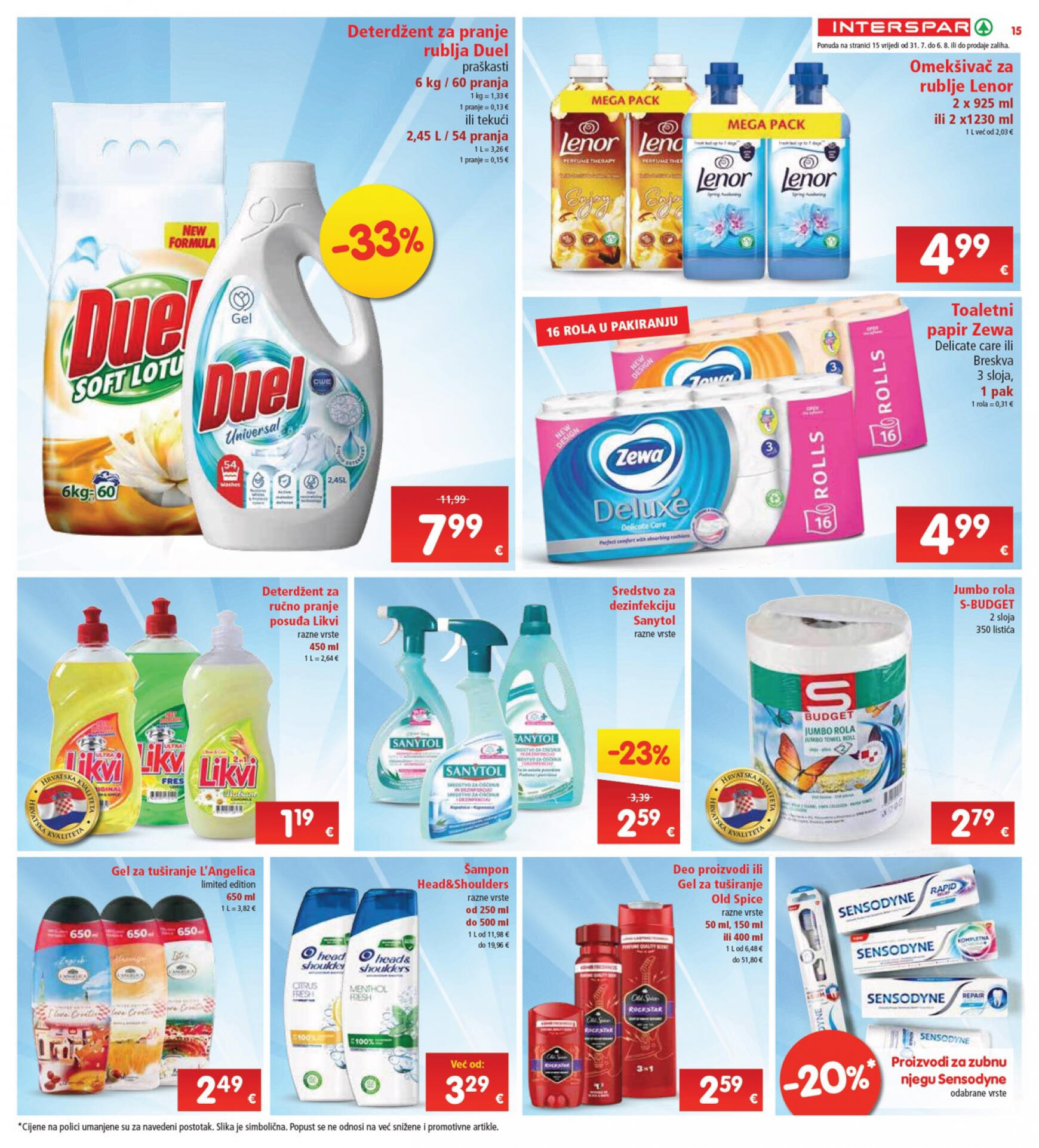 spar - Novi katalog INTERSPAR 31.07. - 06.08. - page: 15